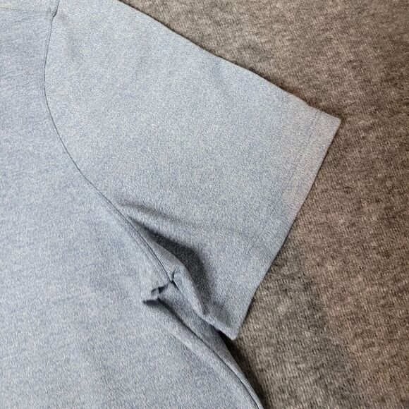 Lululemon Men's  Polo Shirt Size M Short-Sleeve 3-Button Light Blue - Picture 4 of 9